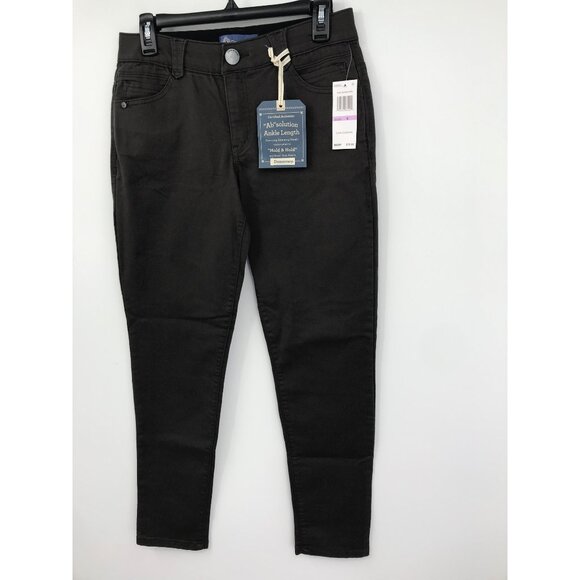 Democracy Ab Solution Stretch Ankle Crop Jean Gray Size 6 NEW - Picture 3 of 5